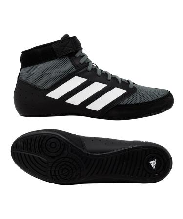 adidas Men's Mat Hog 2.0 Wrestling Shoe 10 Black/Onyx/White