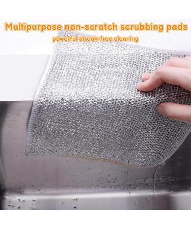 XINRUI 20 PCS Multipurpose Wire Dishwashing Rags for Wet and Dry Non-Scratch Wire Dishcloth Reusable Kitchen Cleaning Towels Dish Cloths No Odor Quick Drying for Home Kitchen Daily Cleaning - Buy Online on GoSupps.com