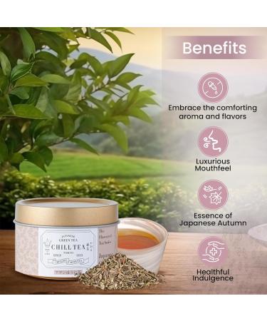 Japanese Chestnut Tea by CHILL TEA Tokyo (30g Loose Leaf)- Japanese Hojicha Loose Leaf Tea Low Caffeine Japanese Green Tea Flavoured Tea- Chestnut Flavour Made in Japan - Buy Online on GoSupps.com