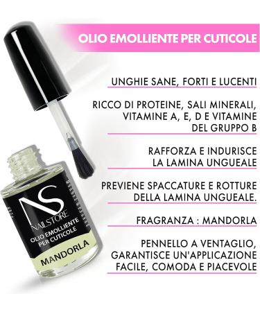  Nail Store NAILSTORE - Cuticle and Nail Oil Nail Oil Cuticle Treatment Revitalizing Nail Polish Oil - Almond Scent 15ML - Buy Online on GoSupps.com