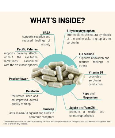 Mountain Peak Nutritionals Sleep Easy - Sleep Support Supplement Promoting A Relaxed & Calm Mood - 5-HTP Amino Acids Melatonin & Magnesium - Hypoallergenic Dietary Supplement (60 Capsules) - Buy Online on GoSupps.com