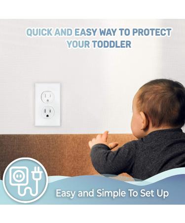 Budding Sprout Clear Outlet Protectors (40-Pack) Child-Proof Electrical Protector Safety Caps - Buy Online on GoSupps.com