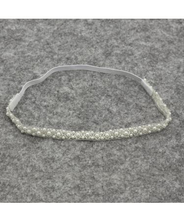 White Baptism Headband for Baby Girls | Christening Hair Accessory (3-12 Months) | Infant Toddler Headband - Buy Online on GoSupps.com