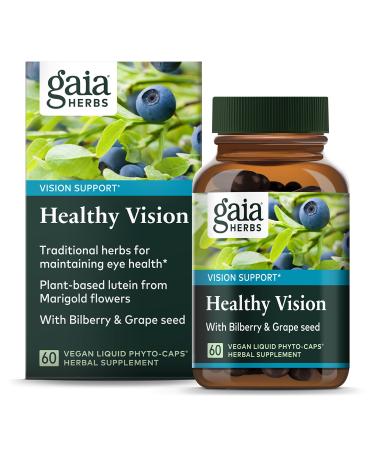 Gaia Herbs Healthy Vision 60 Vegan Liquid Phyto-Caps
