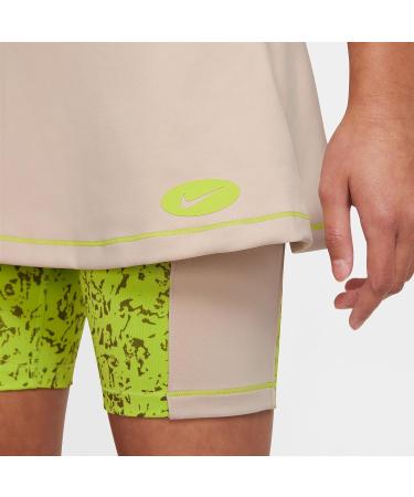 Nike Girls' Dri-FIT Icon Clash 2-in-1 Training Skirt - Sand Drift (Size Large) - Buy Online on GoSupps.com