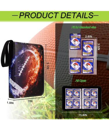 Card Binder for Football, Trading, MTG & TCG - Holds 400 Cards, 50 Removable Pages - Multicolor Collector Holder - Buy Online on GoSupps.com