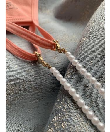 Neqi White Pearl Mask Chain - Stylish & Durable | International Shipping Available - Buy Online on GoSupps.com