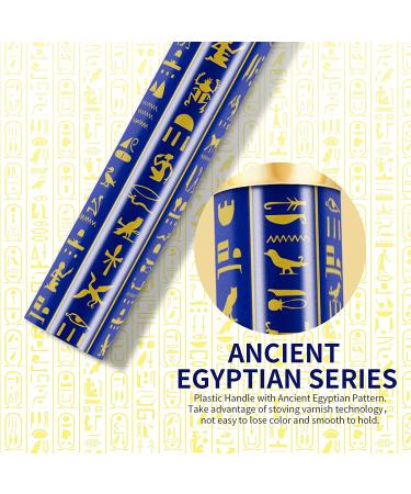 Docolor Bastet Cat Makeup Brush Set - 19Pcs Premium Synthetic Kabuki Brushes for Foundation, Blending, and Eyeshadow - Ancient Egyptian Series - Buy Online on GoSupps.com