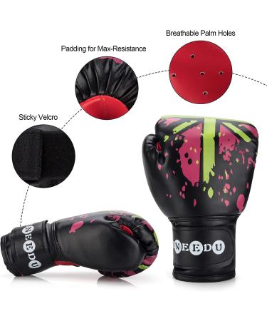 WeNeedU Kids Boxing Gloves for Ages 3-15 - Junior Youth Training Gloves for Punching Bag and Sparring - Black001 - Buy Online on GoSupps.com