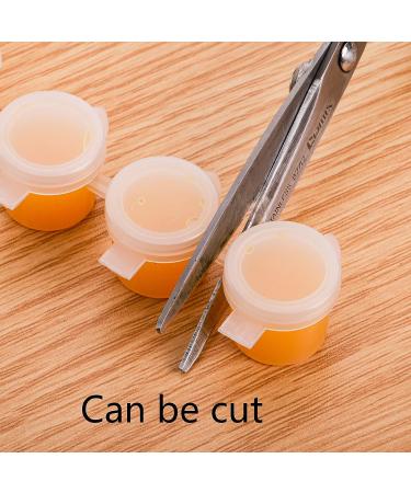 ZEAYEA 100 Strips 600 Pots Empty Paint Storage Cups with Lids - 5ml/0.17 oz Plastic Containers for Arts, Crafts, and Classroom Supplies - Buy Online on GoSupps.com