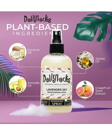 Dollylocks Professional Organic Dreadlock Refreshening Spray - Lavender Sky 8oz - Buy Online on GoSupps.com