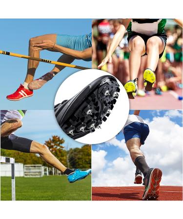 JULMELON 120PCS 1/4 Stainless Steel Track Cross Country Spikes | Golf Shoe Spikes with Wrench - Sprint Sports Short Running Shoes - Buy Online on GoSupps.com