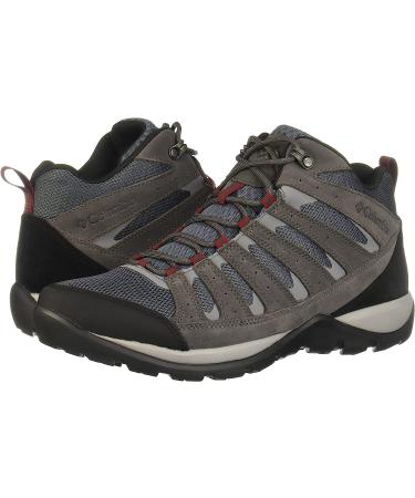 Columbia Men's Redmond V2 Mid Waterproof Hiking Boot - Size 12, Graphite/Red Jasper - Buy Online on GoSupps.com