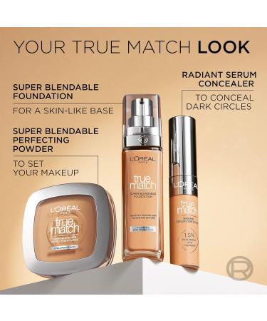  L'Oreal Paris L'Or al Paris True Match Foundation - 3.5D/W - Natural Coverage Foundation with Hyaluronic Acid and SPF 16 - 30 ml - Vegan - Buy Online on GoSupps.com