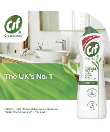 Cif Original Cream Cleaner 750 ml - 100% Tough Dirt Removal - Multipurpose Surface Cleaner (Pack of 1) - Buy Online on GoSupps.com