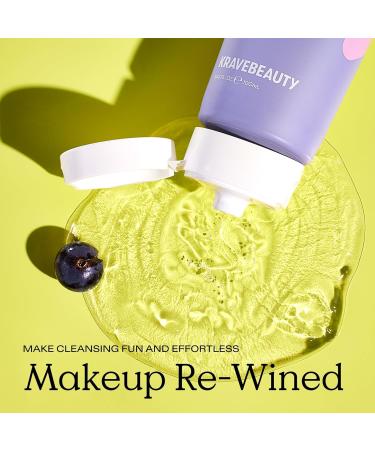 KraveBeauty Double Cleanse Duo Makeup Re-Wined + Matcha Hemp Cleanser Gentle Makeup Remover & Hydrating Cleanser Hydrates and Preps Skin Vegan & Cruelty Free 3.38 fl oz 4.05 fl oz - Buy Online on GoSupps.com