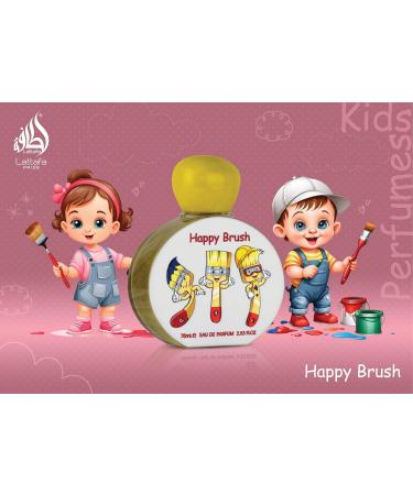 Lattafa Pride Happy Brush for Kids Eau de Parfum Spray 2.53 Ounce / 75 ml Citrus Fresh Fruity Vanilla 2.53 Fl Oz (Pack of 1) - Buy Online on GoSupps.com