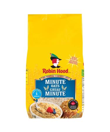 Robin Hood 100% Whole Grains Minute Oats 1kg Made with 100% Canadian Oats