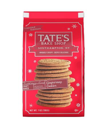 Tates Bake Shop Gingersnap Cookies - Limited Edition Holiday Cookies (4 x 7 oz Bags) - Buy Online on GoSupps.com