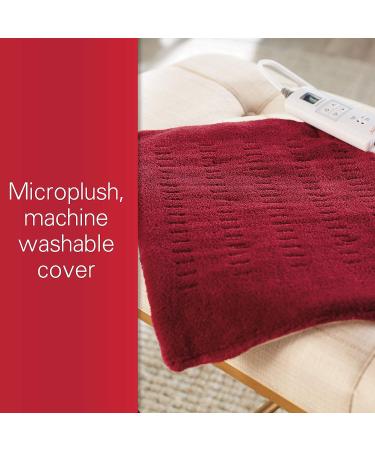 Sunbeam Xpressheat Heating Pad Garnet Red - 12 x 15 inches - Buy Online on GoSupps.com