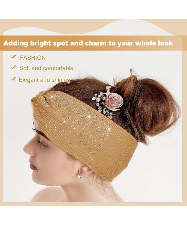 8 Pcs African Rhinestone Head Wraps for Black Women - Crystal Wide Headbands for Sport & Yoga - Bling Twist Head Bands for Girls - Hair Accessories - Buy Online on GoSupps.com