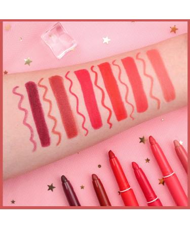 Mengxin 6 Colors Lipstick Set - Matte Lip Liners Waterproof Lip Tint & Gloss - Long-Lasting Makeup in Gift Box | Perfect for Colorful Looks - Buy Online on GoSupps.com