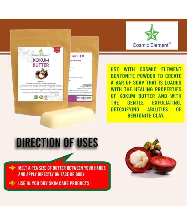 Kokum Butter 4 Oz - Scent-Free Ideal for Soap Lotion Bars Lip Balm & Body Butter - Buy Internationally - Buy Online on GoSupps.com