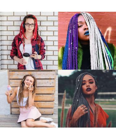 Dreadlock Accessories Set - 58 Pcs Hair Rings, Beads & Clips for Hair Braiding - Everyday and Festive Hair Accessories with Good Ductility - Buy Online on GoSupps.com