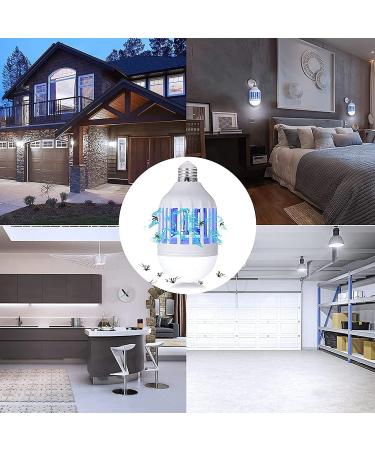 OSTF 2 Packs Bug Zapper Light Bulb 2 in 1 Mosquito Killer Lamp Bulb E27 Mosquito Zapper Bulb UV LED Mosquito Light Bulb for Patio Outdoor Indoor White 6.3 inches x 3.15 inches - Buy Online on GoSupps.com