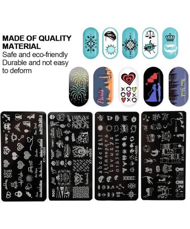 Nail Printing Stencils & Stamping Plates - Durable & Easy to Use for Home Beauty Salon | Free International Shipping - Buy Online on GoSupps.com