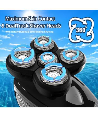 Head Shavers for Bald Men | Rotary Waterproof Cordless Electric Shavers - Dry & Wet Shaving - Buy Online on GoSupps.com