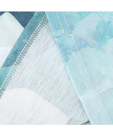 Floral Printed Casual Women's Summer Top | Loose Fit Short Sleeve T-Shirt in Light Blue - Buy Online on GoSupps.com