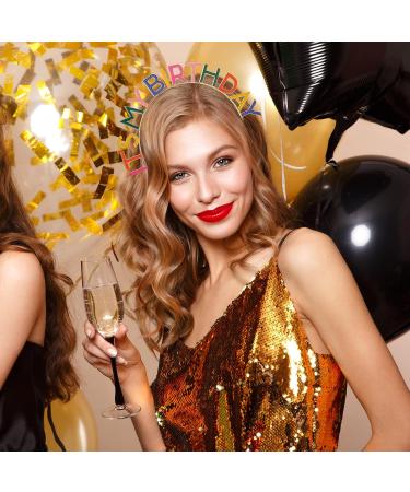 Sibba Birthday Crown - Queen Princess Tiara Headband for Women Girls | Happy Birthday Party Decorations & Gifts - Buy Online on GoSupps.com