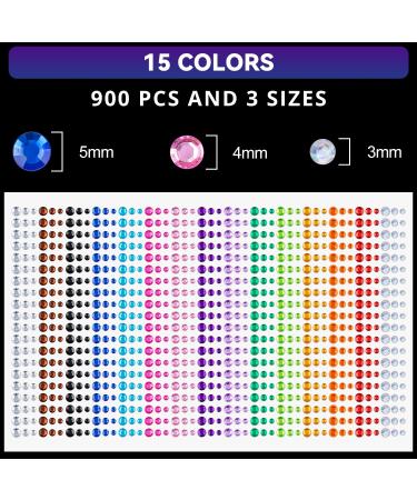 Rainbow Face Gem Stickers & Chunky Glitter Set - 1225 Pcs Rhinestones for Makeup Nails & Crafts - Glitter for Face Hair & Body Decor - Buy Online on GoSupps.com