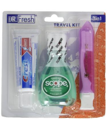 Dr. Fresh Travel Kit 3-in-1 Toothpaste/Scope (322)