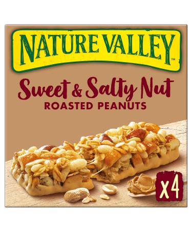 Nature Valley Sweet & Salty Nut Roasted Peanuts Cereal Bars 4 x 30g Pack of 8 total 32 Bars