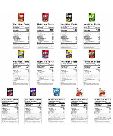 Peaceful Squirrel Variety BIGS Sunflower Seeds Sampler Pack - 13 Flavors, Keto Friendly On-The-Go Snack - 5.35oz - Buy Online on GoSupps.com