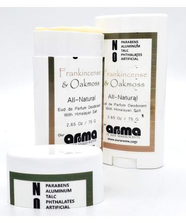 Aroma Frankincense and Oakmoss Deodorant 2.5 Oz | Natural Long-Lasting Vegan | Ships Internationally - Buy Online on GoSupps.com