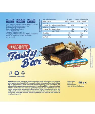 Watt Tasty Bar 40 g peanuts and caramel - Buy Online on GoSupps.com