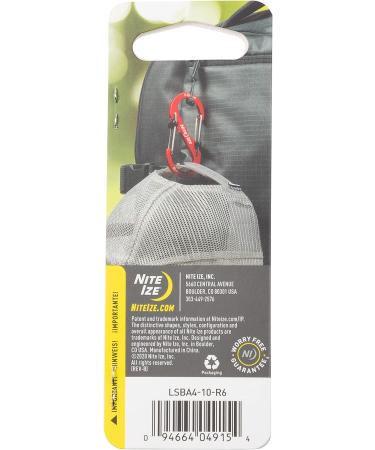 Nite Ize LSBA4-10-R6 S-Biner SlideLock Dual Locking Carabiner #4 - Red - Buy Online on GoSupps.com