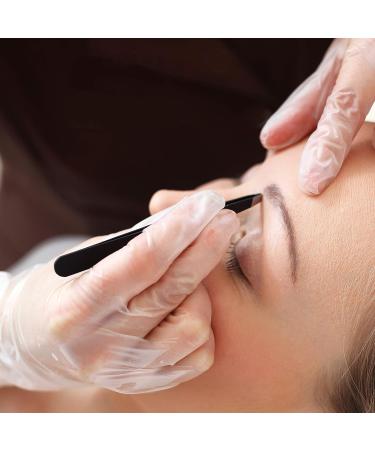TRIXES Black Stainless Steel Eyebrow Tweezers - Precision Bevelled Tip for Perfect Grooming - Buy Online on GoSupps.com