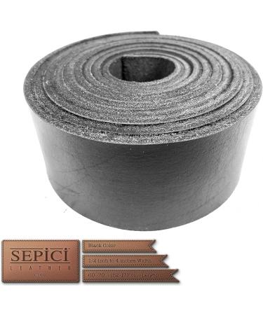 Sepici Heavy Weight Black Leather Strap - 1/2 to 4 Wide x 60-70 Long - Buy Online on GoSupps.com