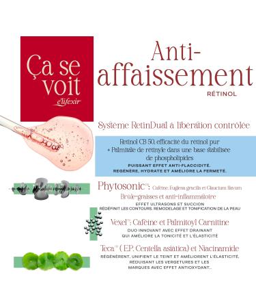 Elifexir | Anti-Rel chement R tinol | Sculptant Raffermissant et Renouvelant | Peau plus lastique Ferme et Lumineuse | Avec R tinol CB 50 + Palmitate de R tinyle et Technologie Ultrasons | 200 ml - Buy Online on GoSupps.com