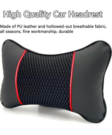 Duoyif Memory Foam Car Neck Pillow - PU Leather Headrest for Cervical Spine Support | Travel Comfort & Neck Protection - Buy Online on GoSupps.com