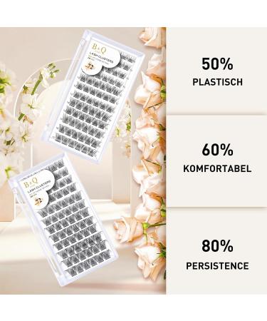 Shop BQ Lash Single Colored Eyelash Clusters - DIY Extensions B01 B02 Black C-16mm - Perfect for At-Home Use - Buy Online on GoSupps.com