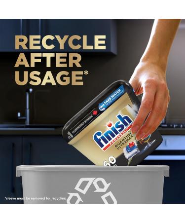 Finish Quantum UltraMAX Automatic Dishwasher Detergent Fresh 60 Tabs - Removes burnt-on stains & 24 h dried-on stains no pre-rinse needed - Buy Online on GoSupps.com