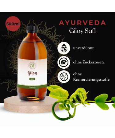 Giloy Direct Juice 500ml - Pure & Lab-Tested Immunity Booster | Shop Internationally - Buy Online on GoSupps.com