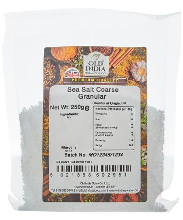 Old India Sea Salt Coarse Granular 250g Sea Salt 250g - Buy Online on GoSupps.com