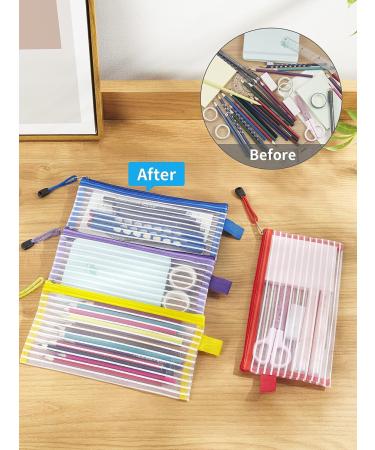 JARLINK 20 Pack Zipper Mesh Pouch - Multipurpose Travel Bags in 10 Colors for Office Supplies, Cosmetics, and Accessories - Buy Online on GoSupps.com