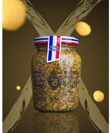  GREY POUPON Grey Poupon Full Grain Mustard 6x210g | Made with White Wine | French Mustard | Perfect for sauces steaks barbecues dressings and sandwiches - Buy Online on GoSupps.com